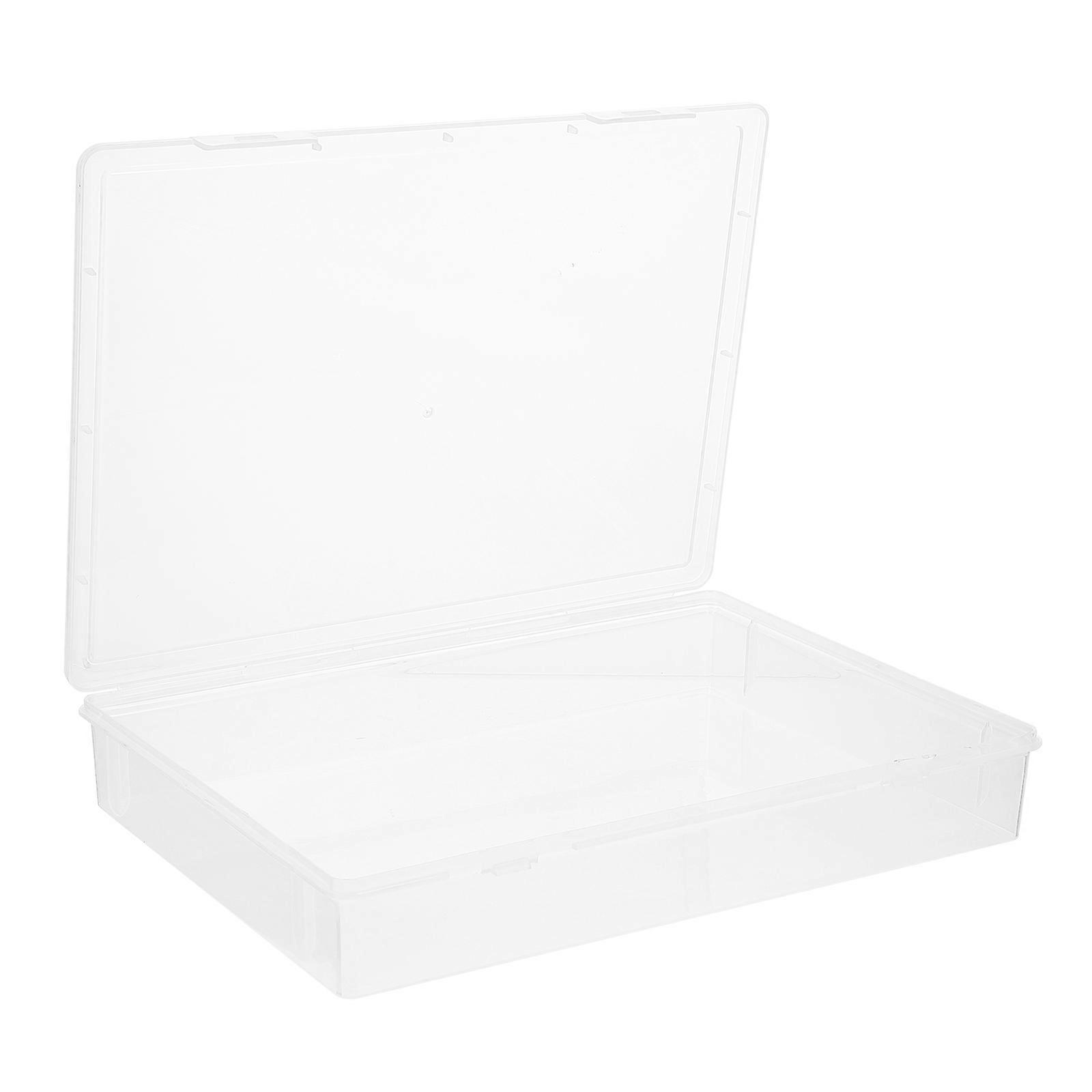 Document Storage Box Certificate Organizer for Storage 4Pcs Transparent Paper Boxes