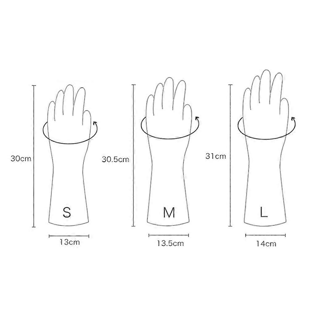 Household Cleaning Protective Gloves Waterproof Gloves for Kitchen 4Pair
