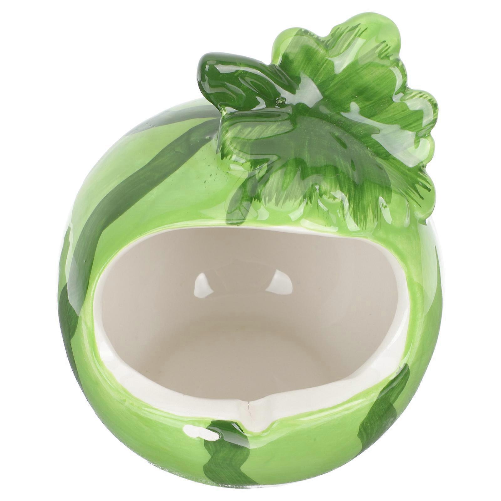 Decorative Candlestick Fruit Design for Decor 4Pcs Light Green Ceramic Desktop Candle Holders