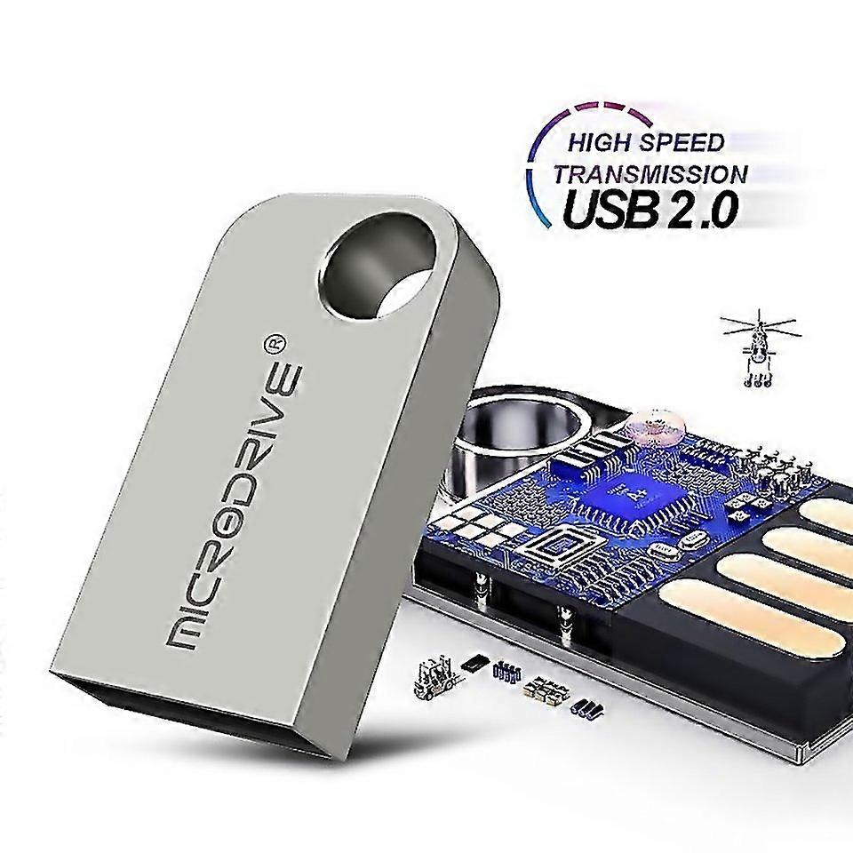 For Microdrive 64gb Usb 20 Mini Semicircular Metal U