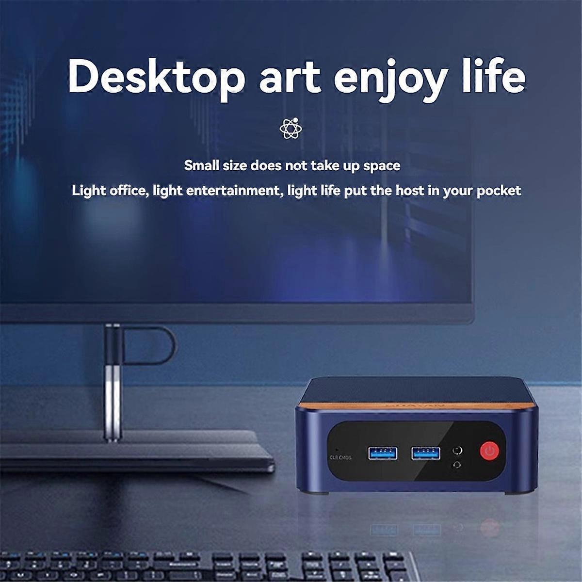 N150 Mini PC 4K DDR4 3200MHz 16GB RAM 512GB SSD for Win11 Pro UK Plug