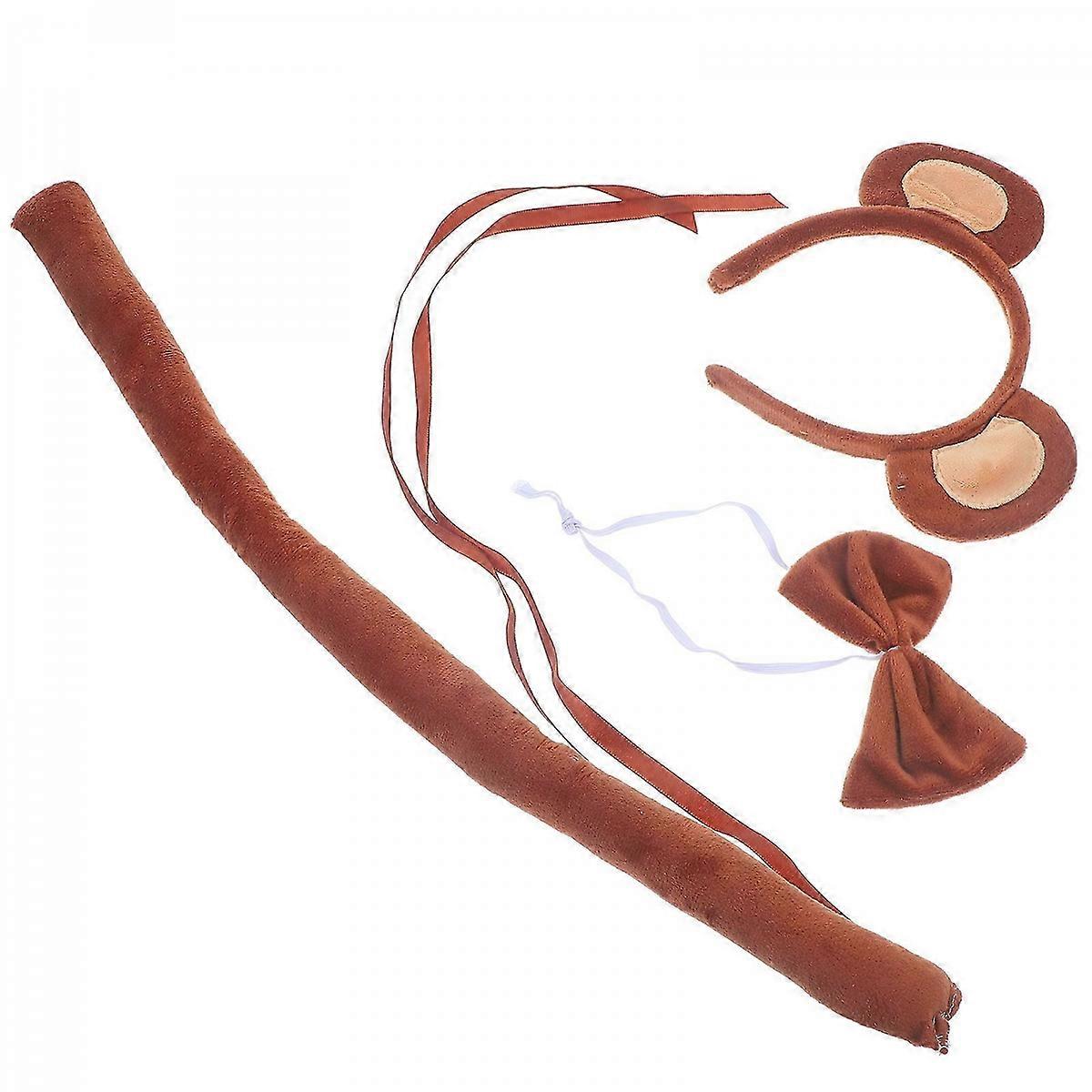 Monkey Costume Set Monkey Role-Playing Props for 3Sets Party Decoration