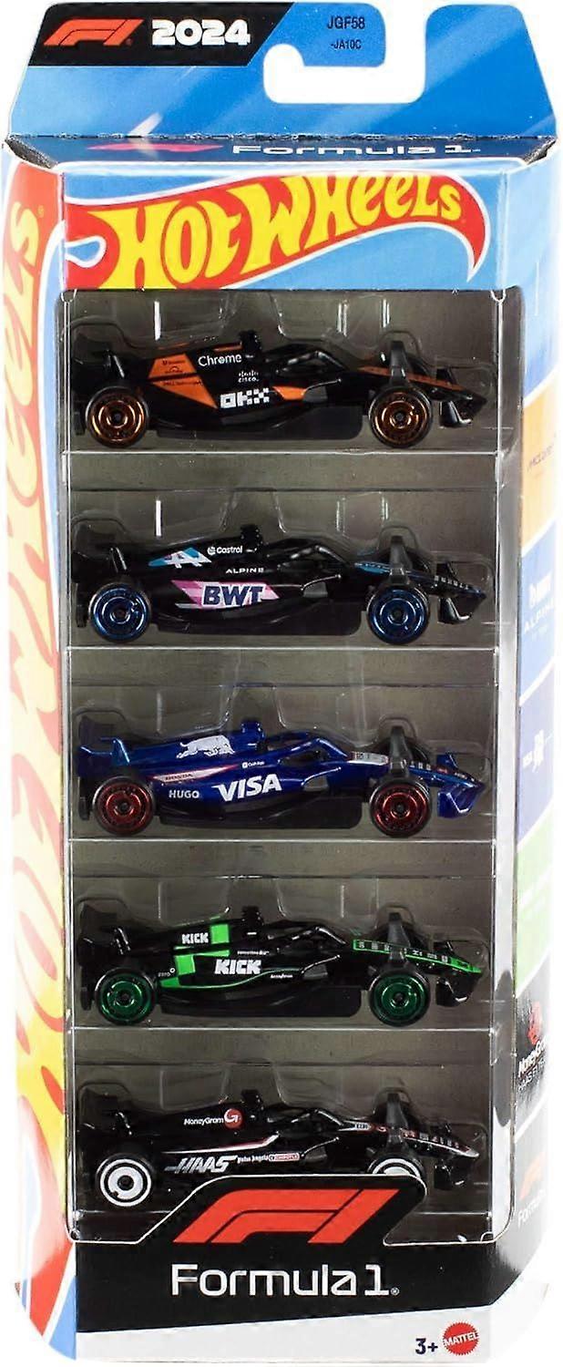 Hot Wheels - F1 Basic Race Team 5 Car Pack Toy