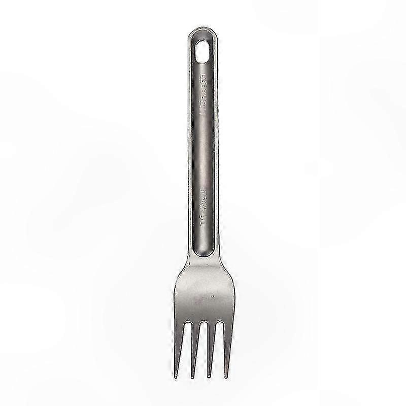 Lightweight Titanium Spoon and Fork for Camping and Outdoor Tableware
