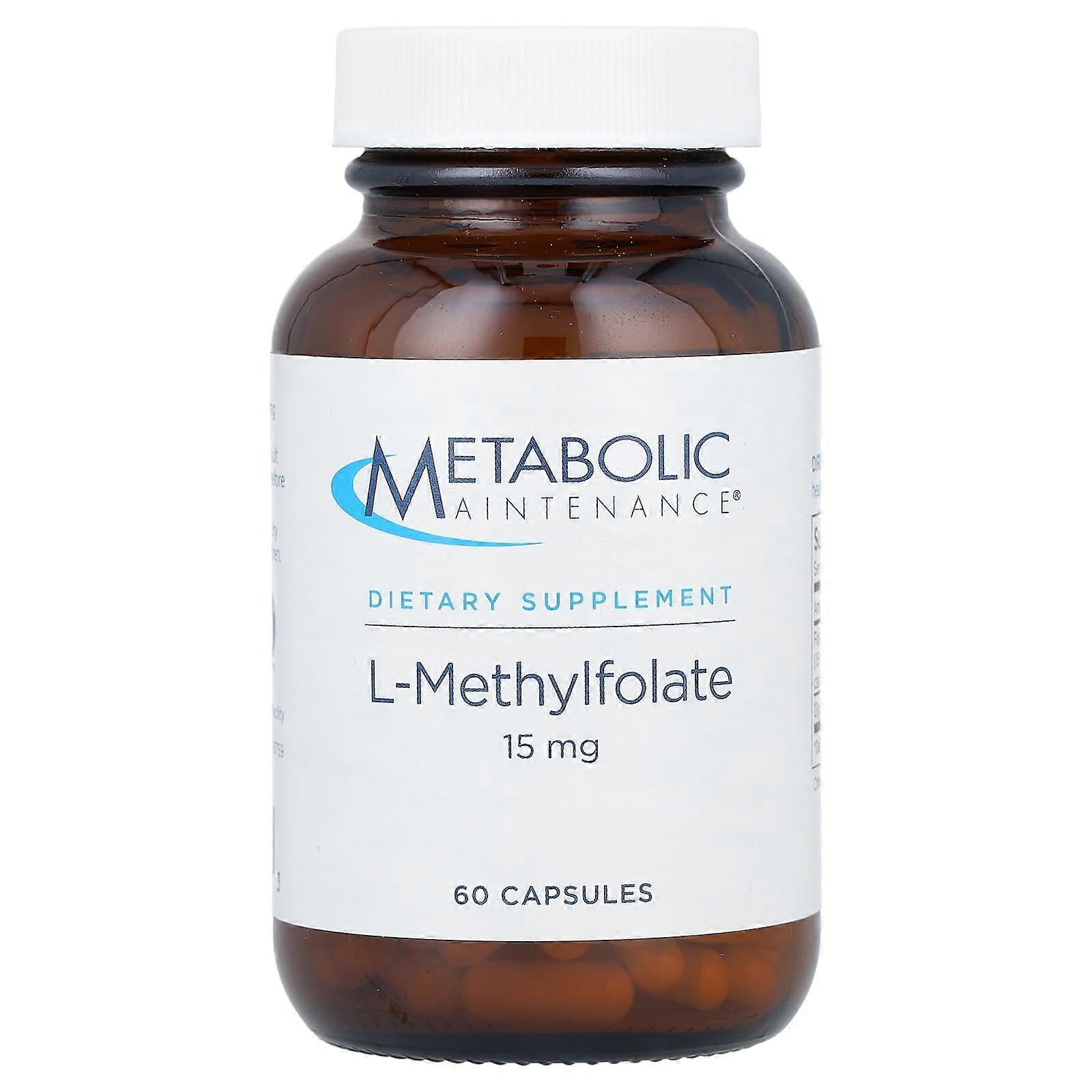 L-Methylfolate, 15 mg, 60 Capsules