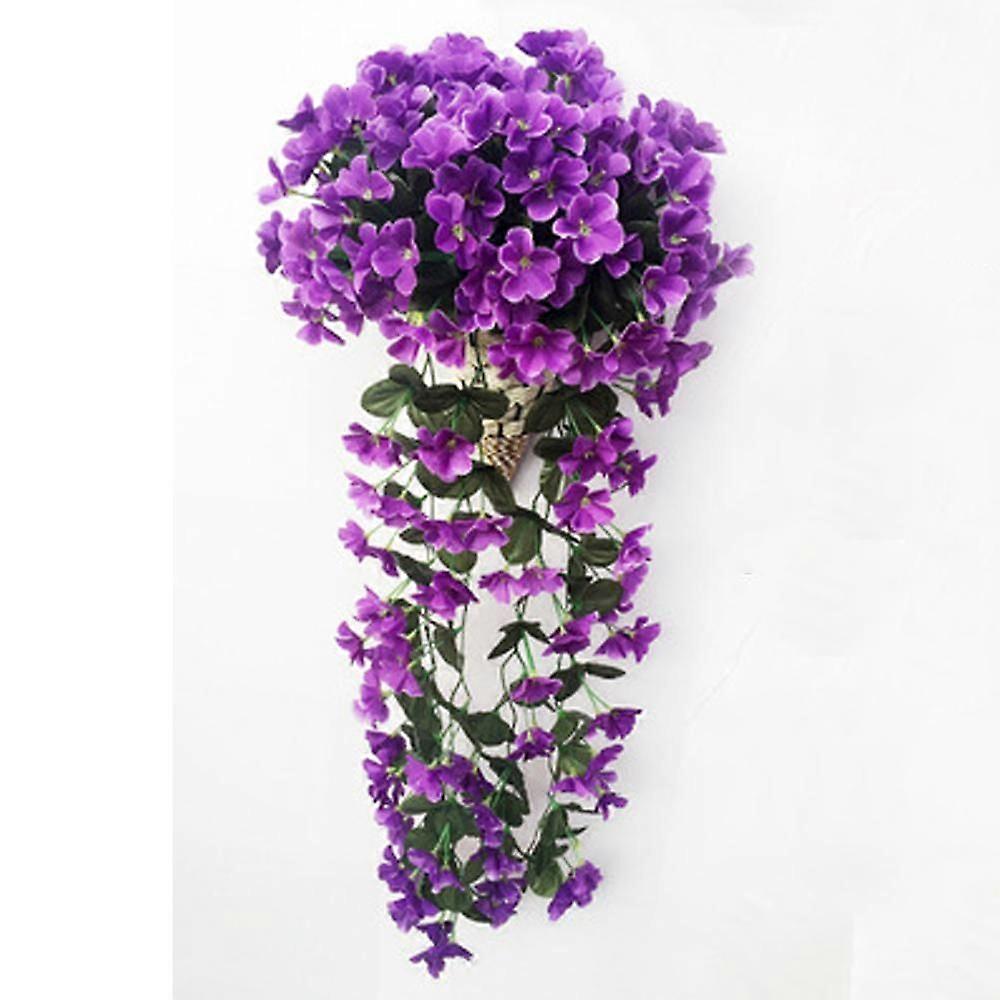 Bunches Of Artificial Violet Bracketplant Hanging Garland Vine Flower Trailing Betterlifefg