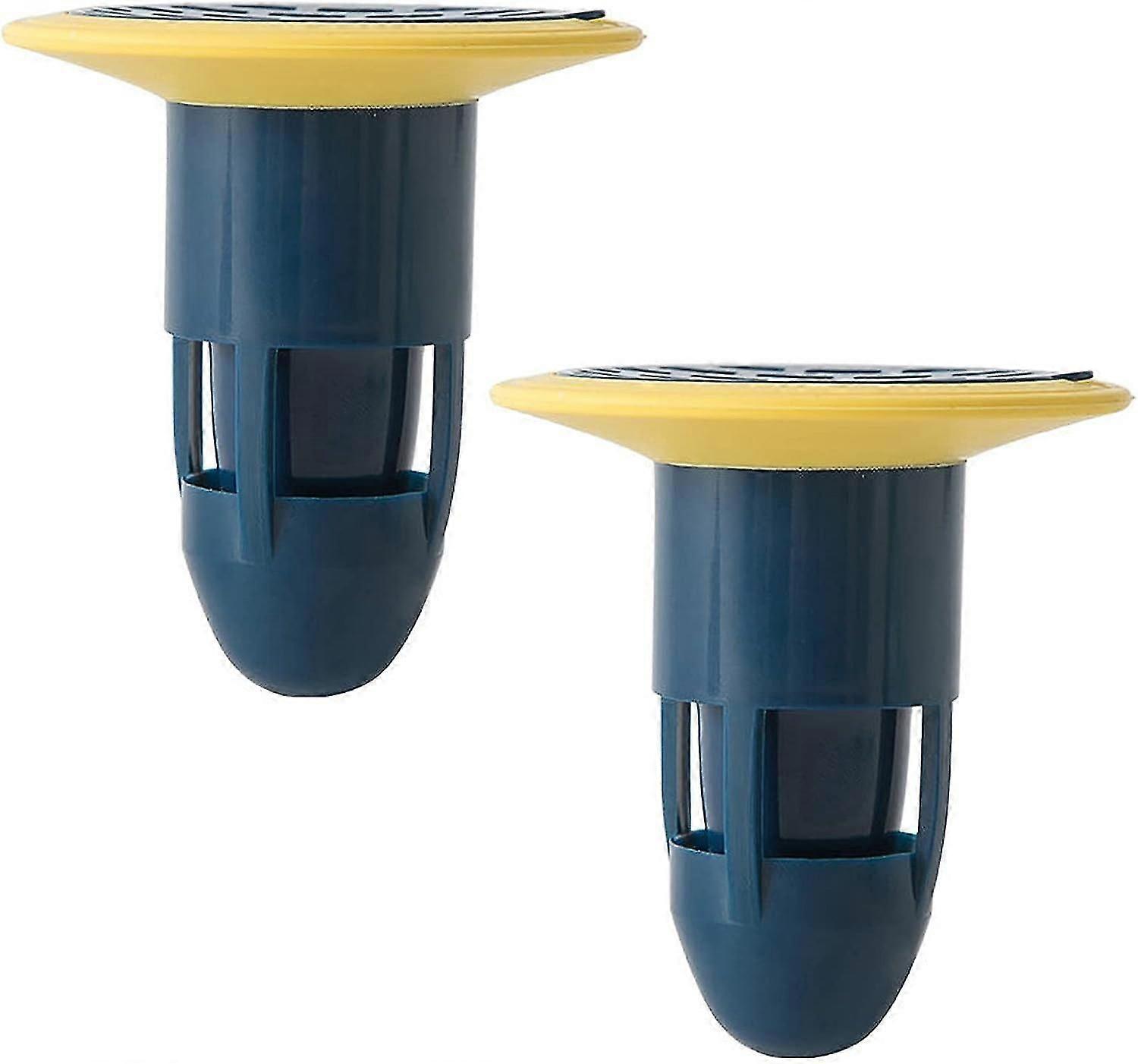 New ModelsShower Floor Drain Backflow Preventer Valve Sewer Core Drainage Insert Drain Plug(blue-2 Pack)
