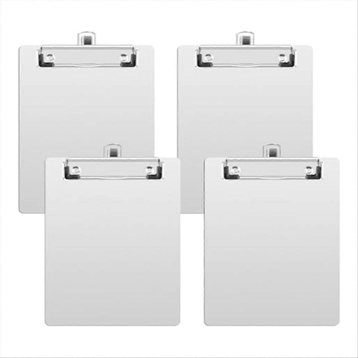 4er-Pack Klemmbretter, Klemmbretter im A5-Format mit Stifthalter