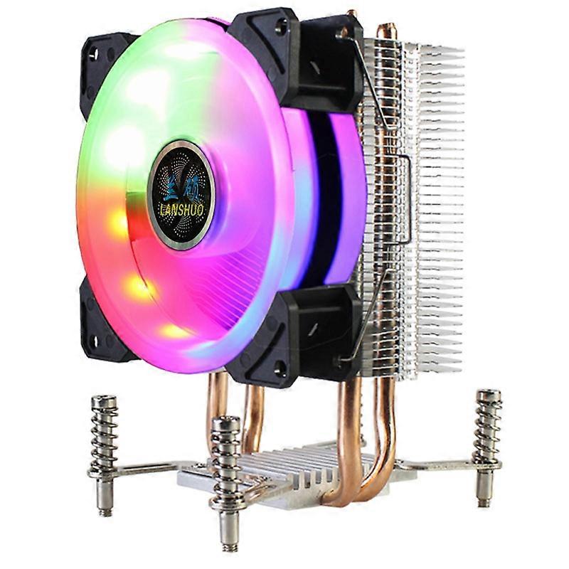 LANSHUO CPU Cooler RGB CPU for LGA 2011 X79 X99 X299(3Pin Single Fan)