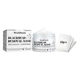 30g + 60pcs Peel-off Nose Strips for Removing Blackheads, Hydrating Skin, Cleansing, Removing Acne, and Caring for the T-Zone