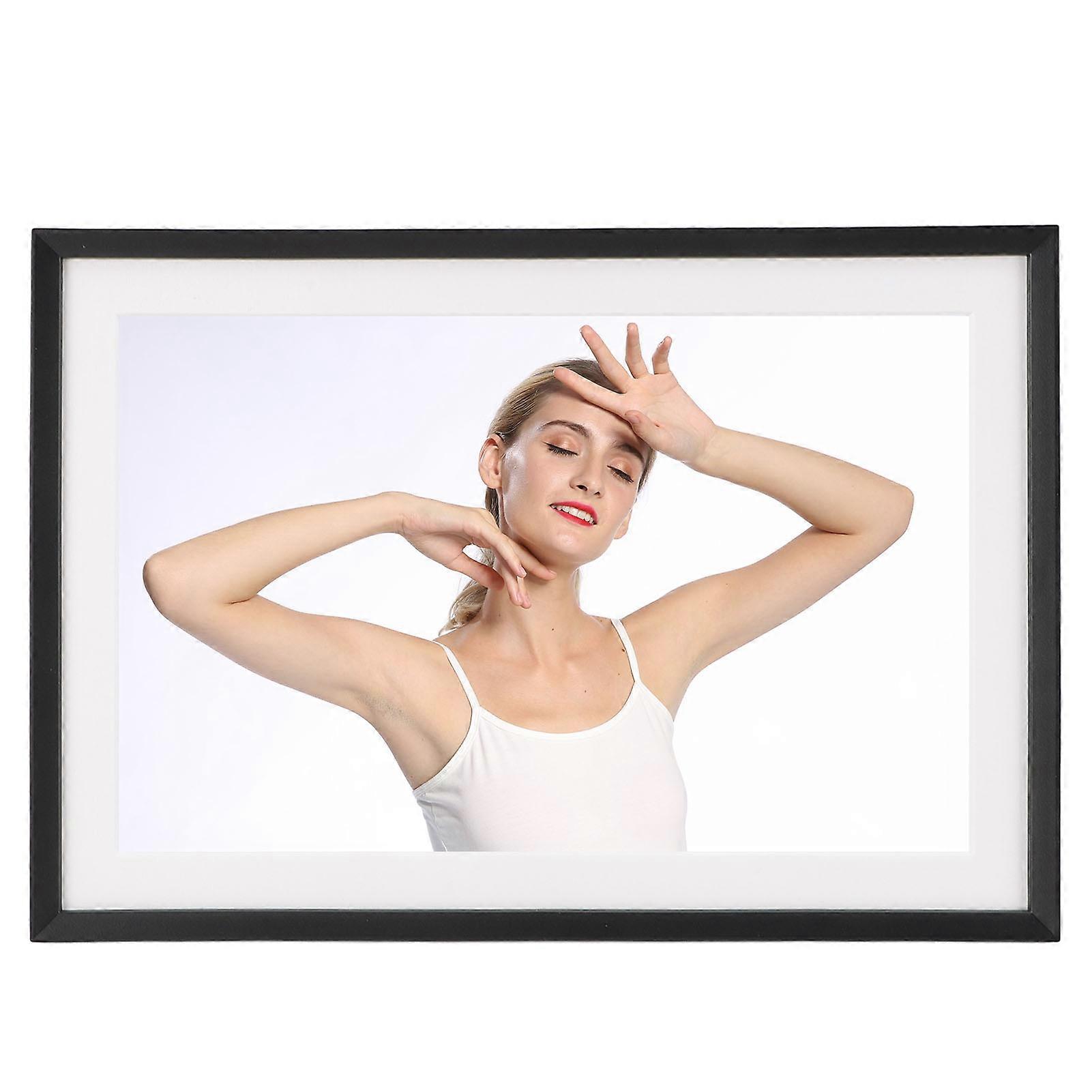 Digital Picture Frame LED Colorful Lights 10.1 Inch HD 1280x800 Touch Screen Auto Rotate Wireless Weather Forecast Digital Photo Frame UK Plug 