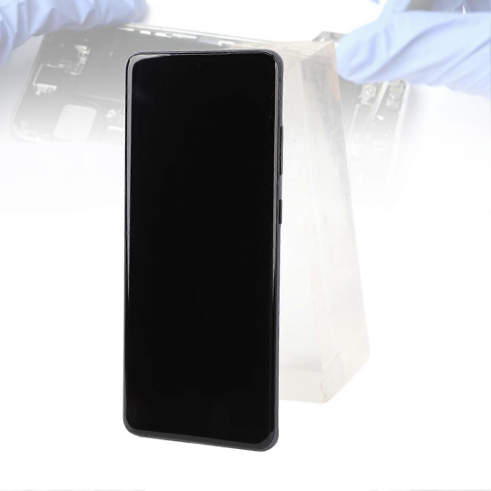 Phone Screen Replacement with Frame Support Fingerprint Curved Screen 6.9 Inch Phone Display DigitizerAssembly for Galaxy S20 Ultra G988 