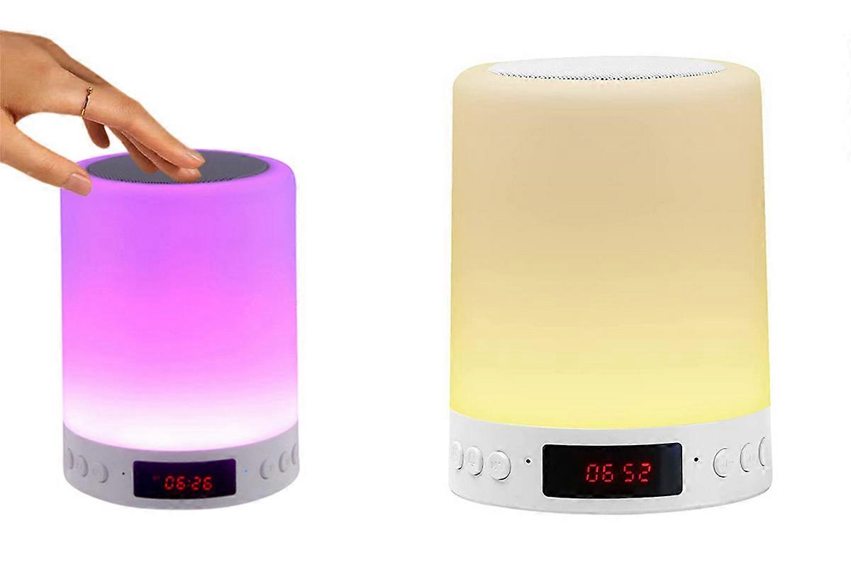 Alarm Clock Wake Up Light Dimmable LED Touch Bedside Lamps For Bedroom