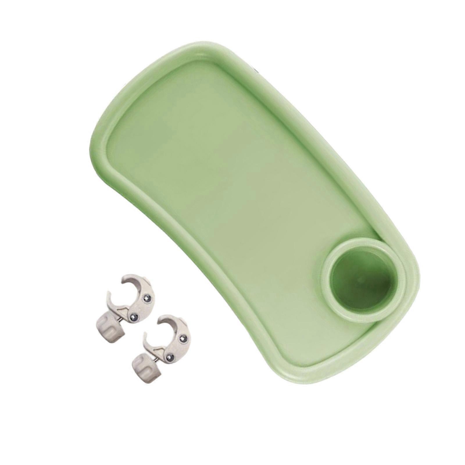 Easy to Clean Strollers Food Holder ABS Plastic Construction Easy Attachment Design For Different Pushchair Types  Green