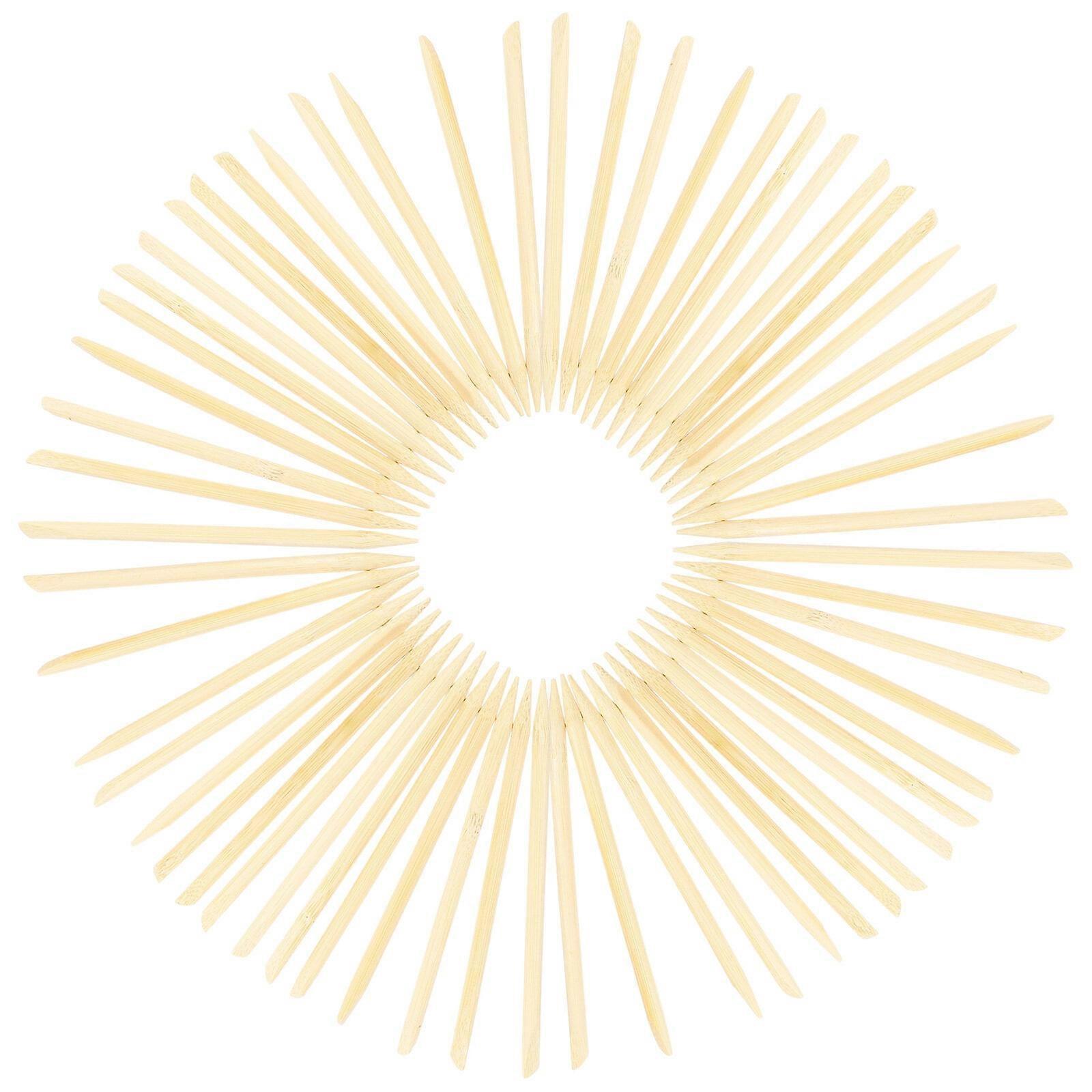 Scraper Brush Scratch Paper Art Pens Chore Sticks DIY Tools Child 100 Pcs Natural Double Head Bamboo