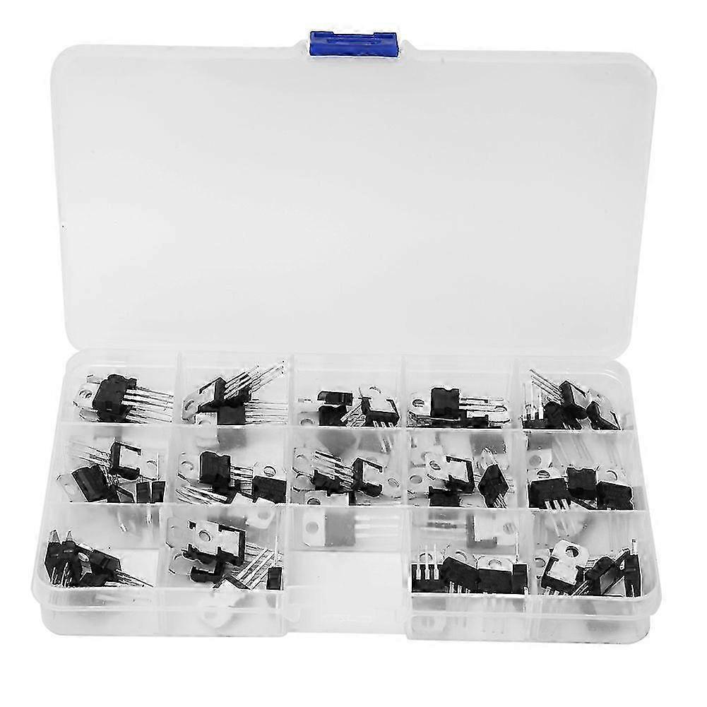 70PCS 14 Values Three Terminal Positive &amp; Negative Voltage Regulator Transistor Set