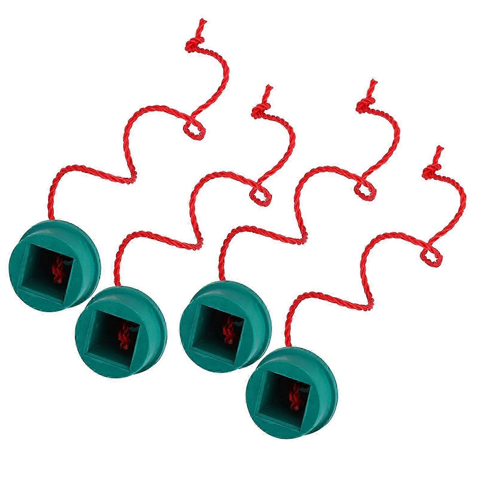 4PCS Green Rubber Billiard Chalk Holder Snooker Table Chalk Container Cap Accessory