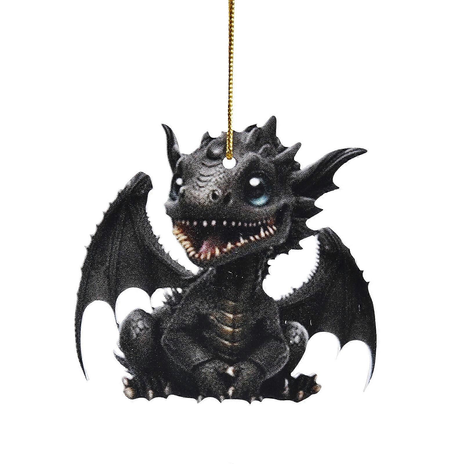 2D Adorable Flying Dragon Baby Christmas Ornament Unique Shape And Charming Design Adding A Glimmer To The Holiday Atmosphere