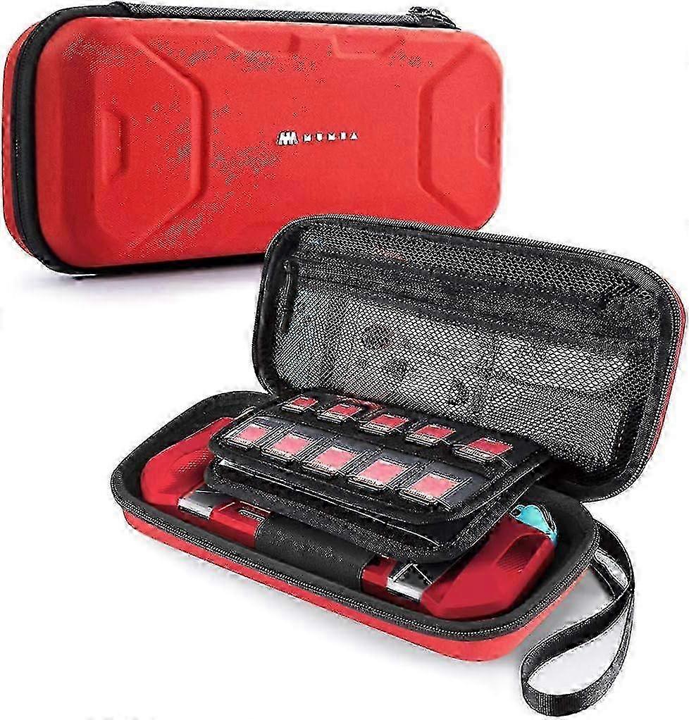 ba Switch Carrying Case, [Plus Version] Protection Portable Protective Travel Carry Pouch for Blade/Battle Case [Large C Red