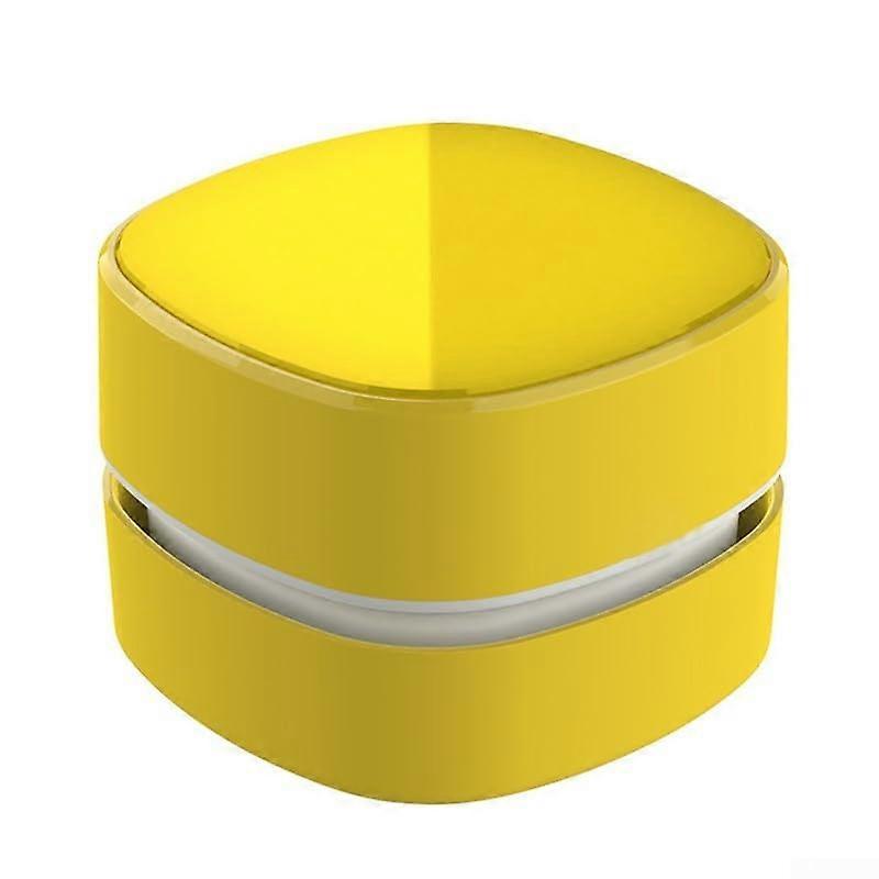 Miniature Desk Vacuum Cleaners for Quick Touch Ups in Workspaces, Portable, Yellow, Compact Size, Easy to Use