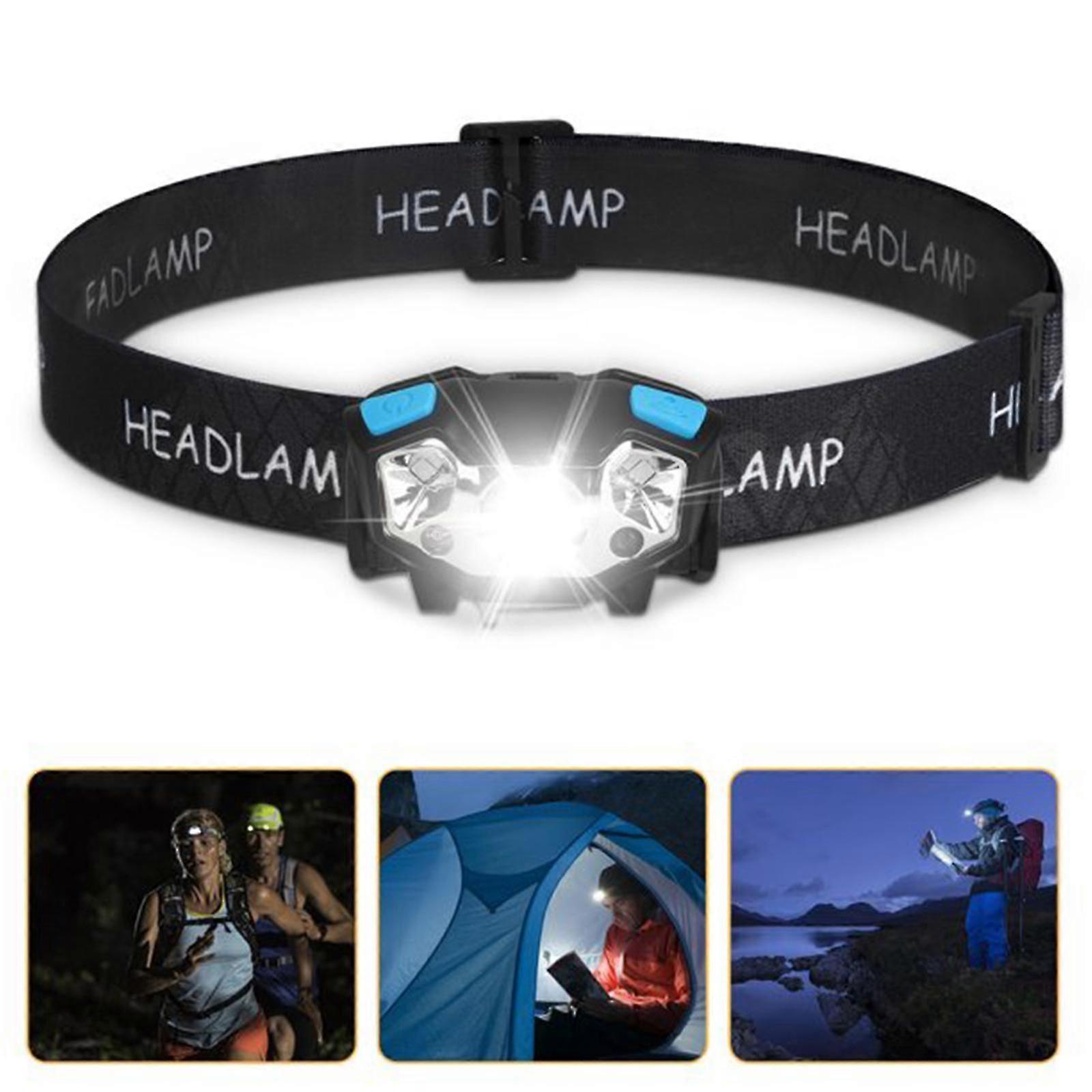 Bright COB LED Headlamp with USB Rechargeable & Adjustable Strap