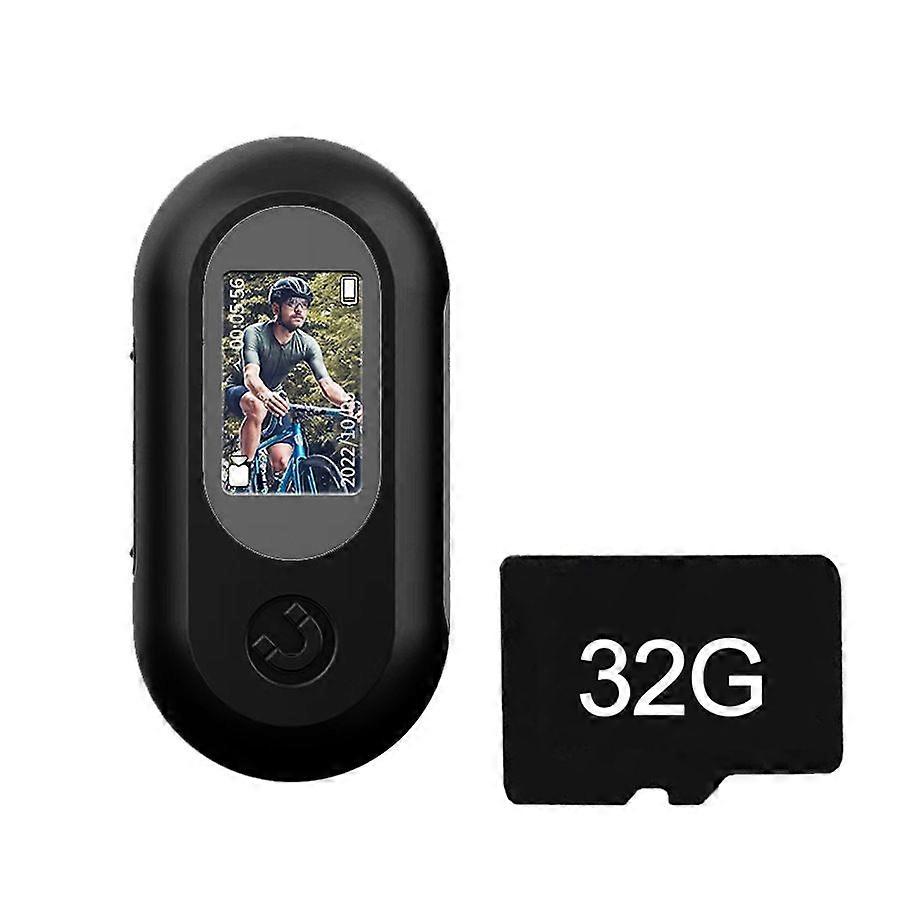 2023 New Small Action Camera, Portable Thumb Camera For Travel, Sports, Vlogging, Weight 22g, With Portable Camera Accessories, Data Cable With 32GB T