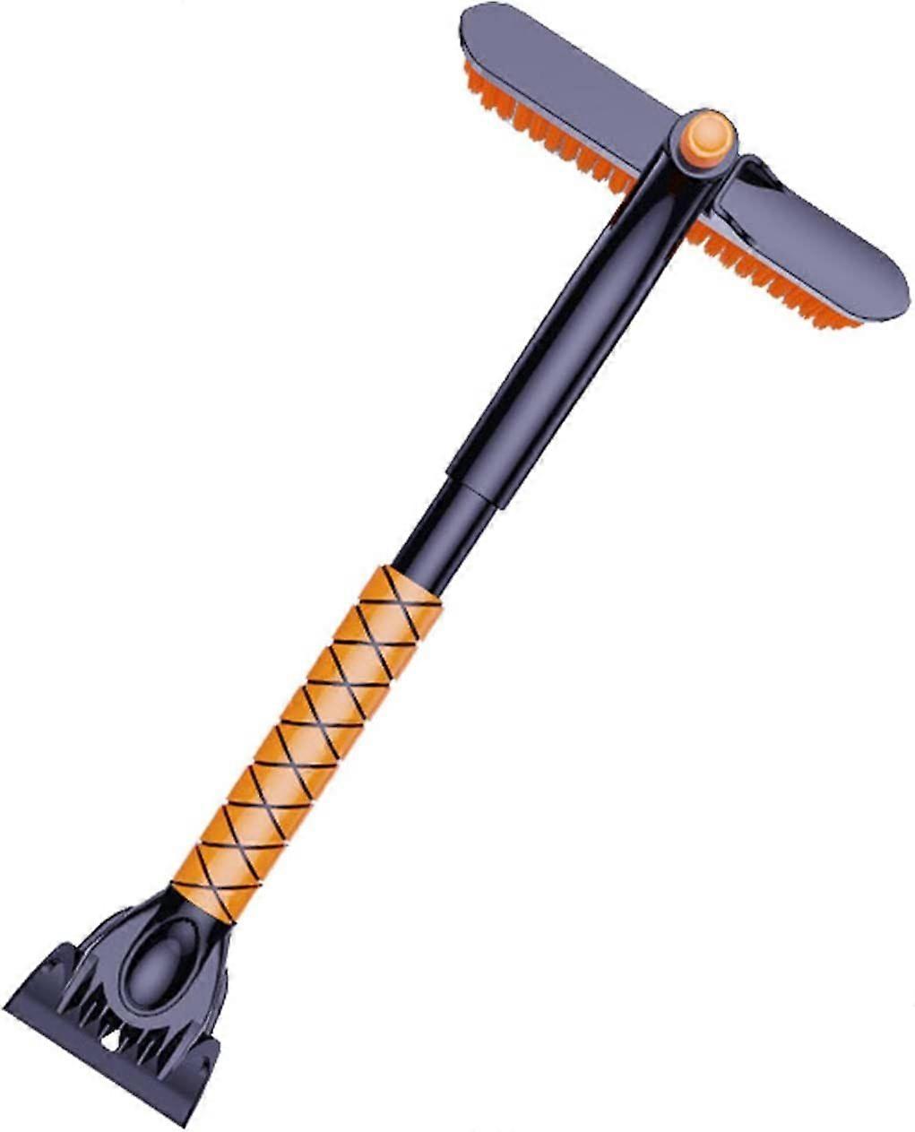 Removable Snow Brush Ice Scraper, 3 in 1 Snow Scraper Removal Brush Ice Snow Removal Tools for Car Windscreen Cleaner Soft No Hurt1pcsorange