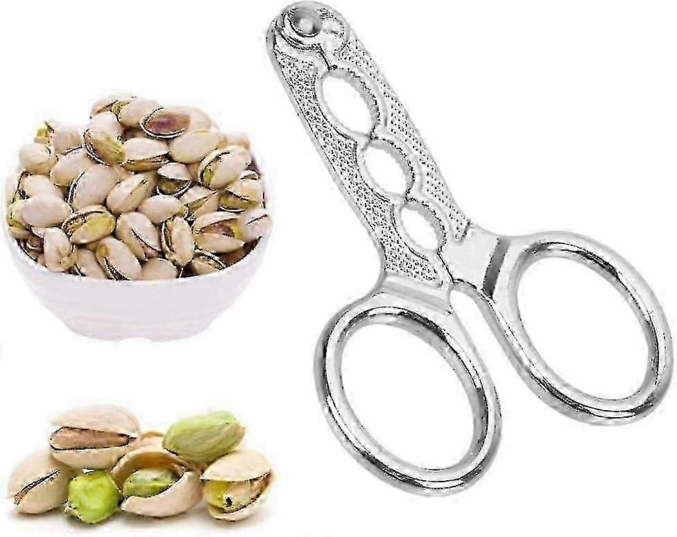 Multi-function Walnut Pine Sheller Melon Seeds Plier Nutcracker Scissor Nuts Pistachio Opener Clamp
