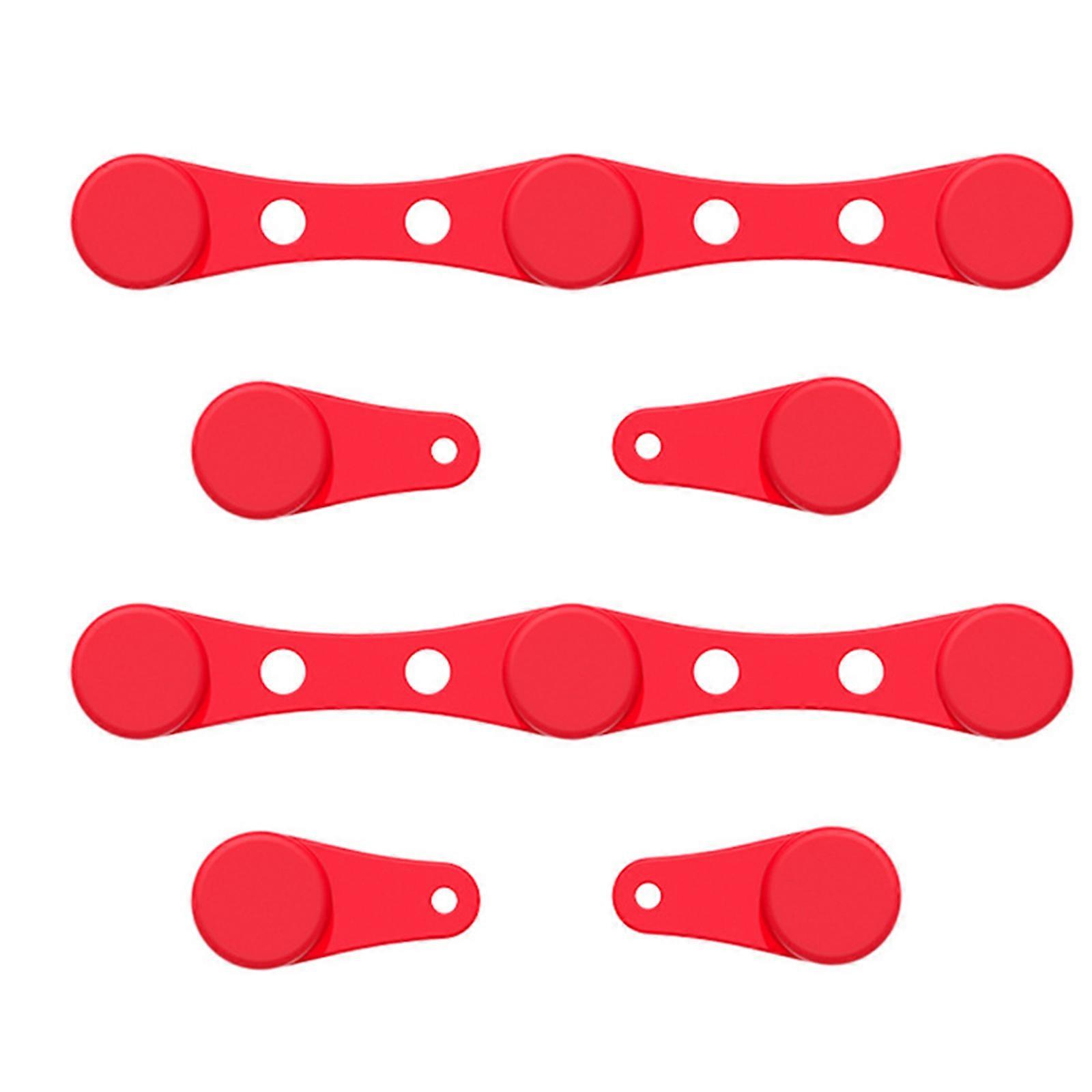 2 Set Air Fryers Silicone Buckles with Strong Magnetism Silicone Texture for Securely Holding Paper and Avoiding Rust  Red