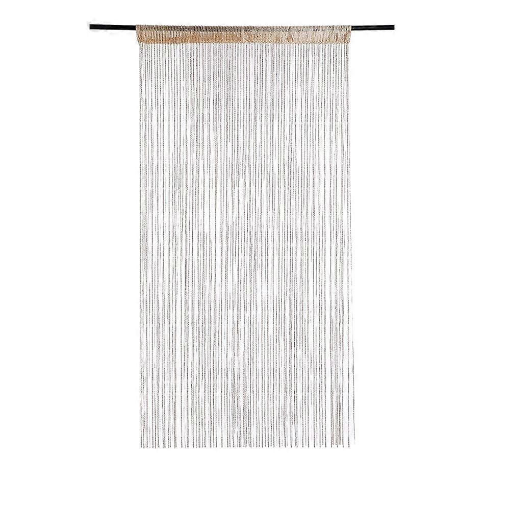 Tassel String Door Curtain Divider for Room or Window Decoration, 39.4'x78.7' Champagne