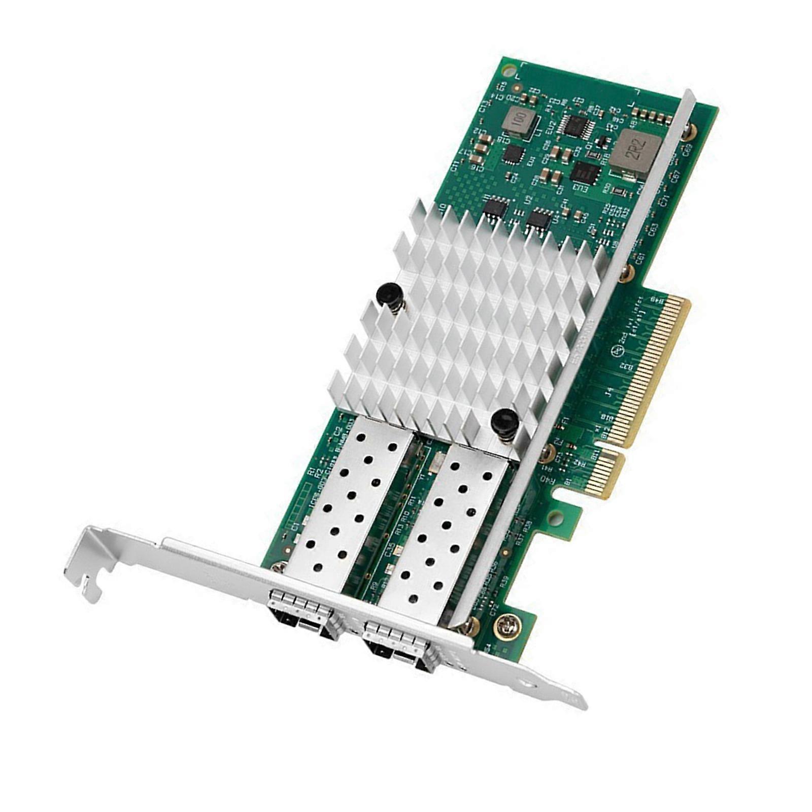 X520-DA1 10Gbps Double Port Networking Card PCIE X8 Fiber Server Ethernet Networking Card Adapter Server Integration 82599EN Multicolor