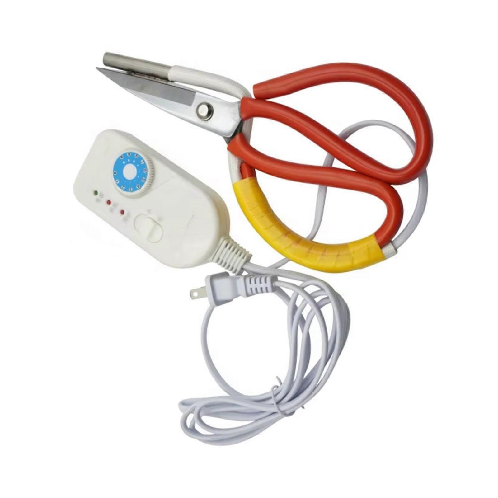 Household Cutting Scissors Electric Heating Scissors Fabric Cutting Tool Tailoring Scissors for Sewing and Crafting Multicolor