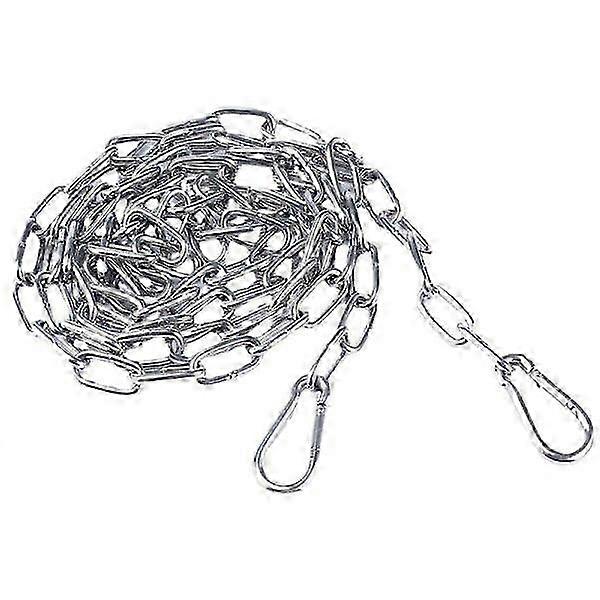Strong and powerful 304 stainless steel chain with welded steel links for fence, walking and dog chain, drying chain, max load 200kg, 4mm - 2 meters