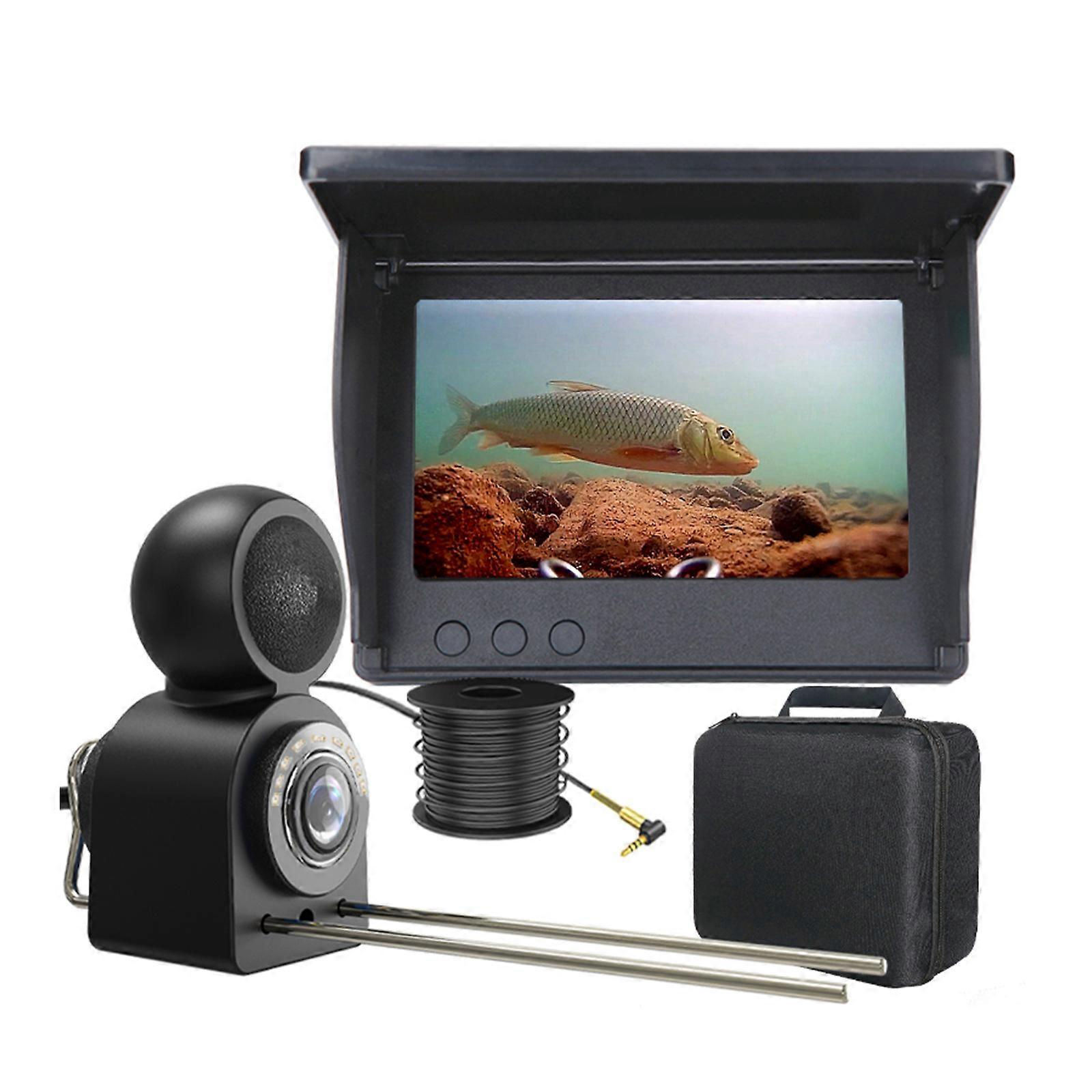 Practical Fish Finder With 4.3Inch Display Real Time Sonars Imaging 150CM Ranges Depth Trackers Night Views For Anglers Multicolor