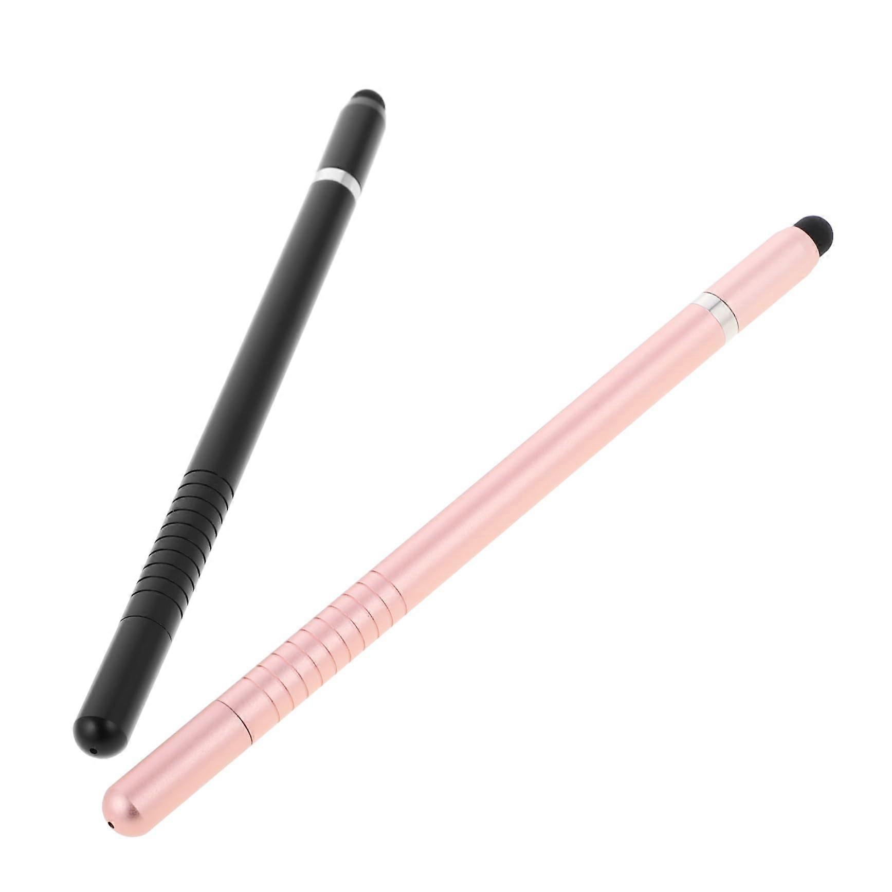 2 Pack Capacitive Stylus Pens Ergonomic Design for Tablet and Smartphone Drawing Writing