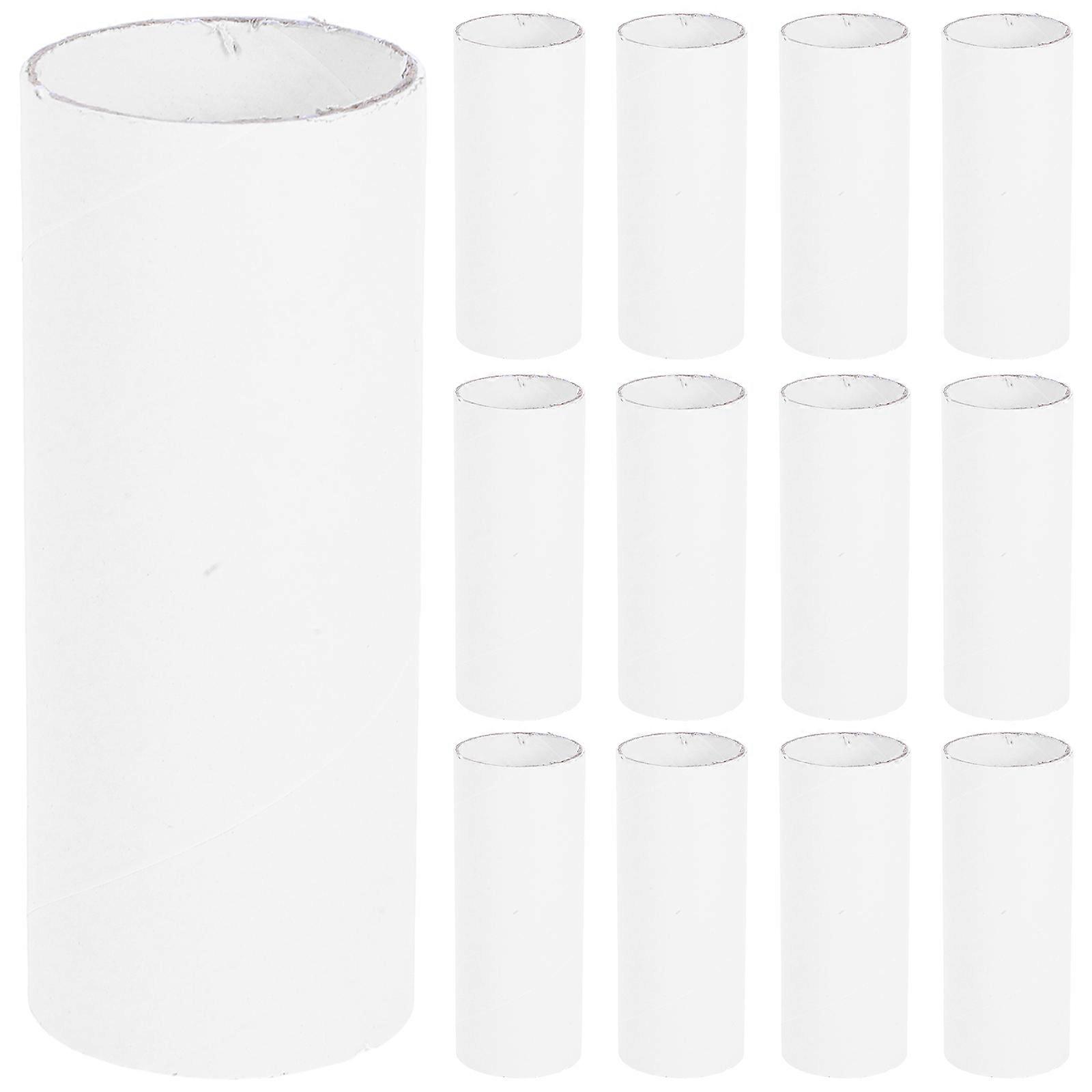 20PCS Craft Rolls Creative Fun DIY Cardboard Tubes (White)