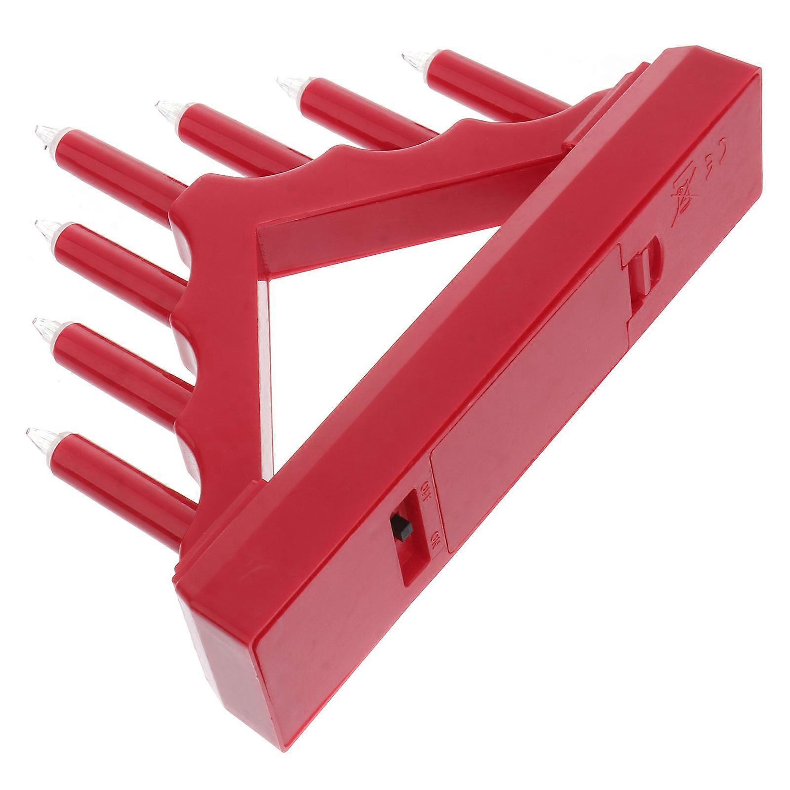 LED Desk Light Candle Bridge Lamp for Retro Style Decoration Red