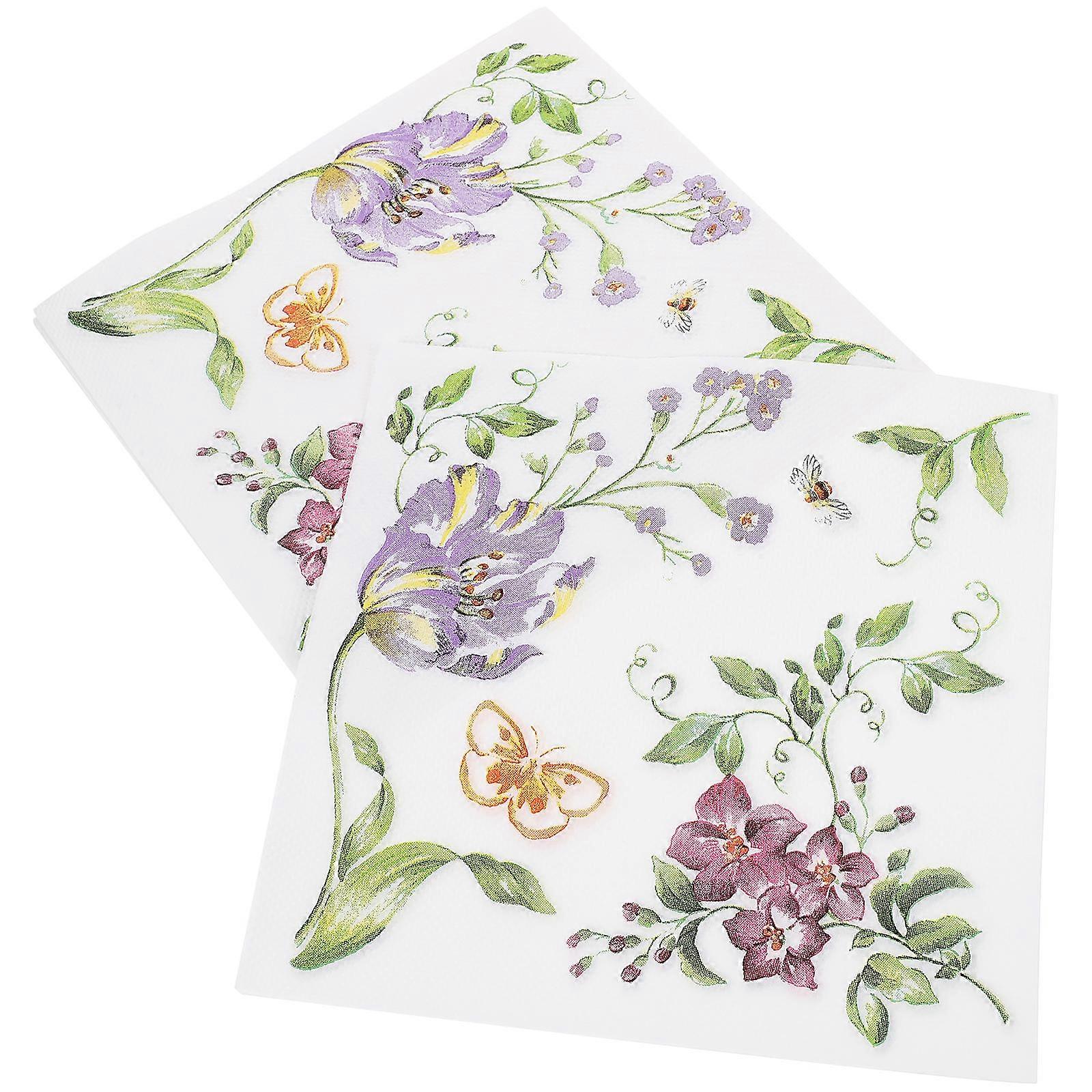 Multi Paper Napkins Decorative Tissue Papers for Party Use 40Pcs