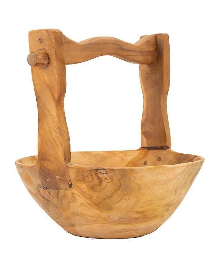 Teakbrickkorg – Återvunnen, Handgjord, 32x25x27 cm