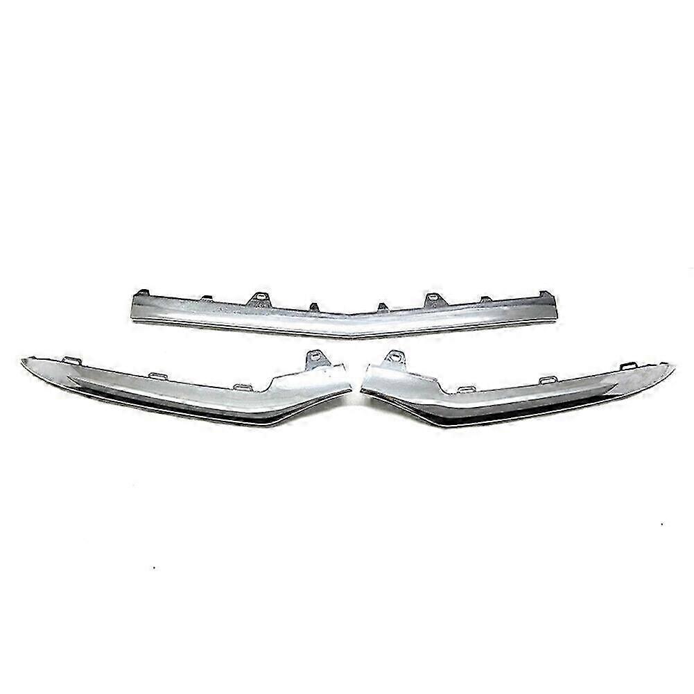 Chrome Bumper Trim for E Class W212 - 3 Piece Front Moulding Kit