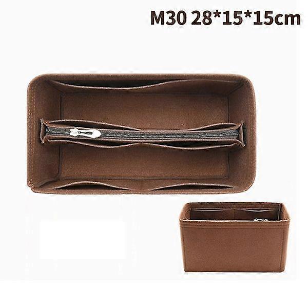 Handbag organizer with felt insert, 25, 30, 35, for makeup, handbag.