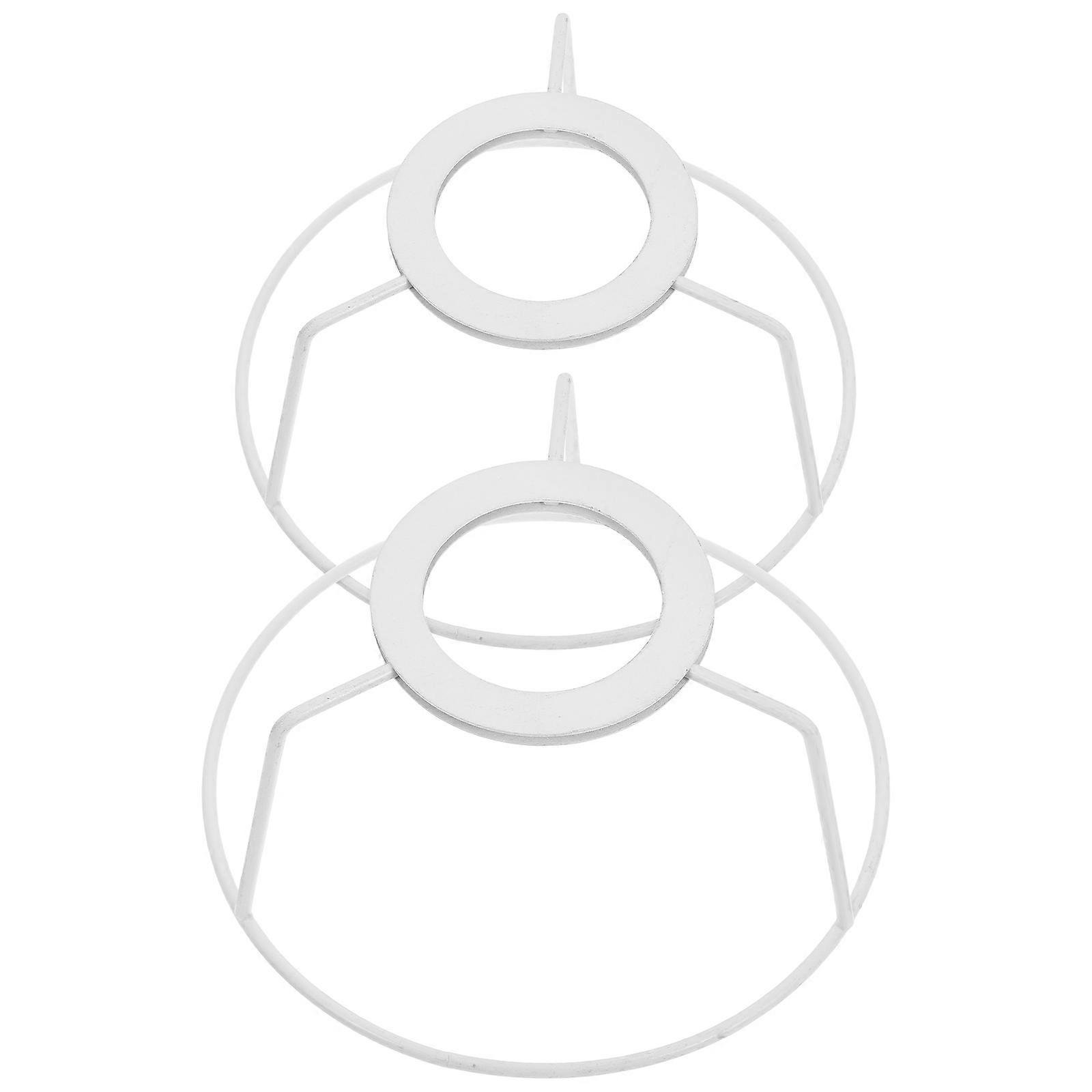 DIY Lampshade Frame with Metal Bracket 2Pcs for Lamp Shade Support