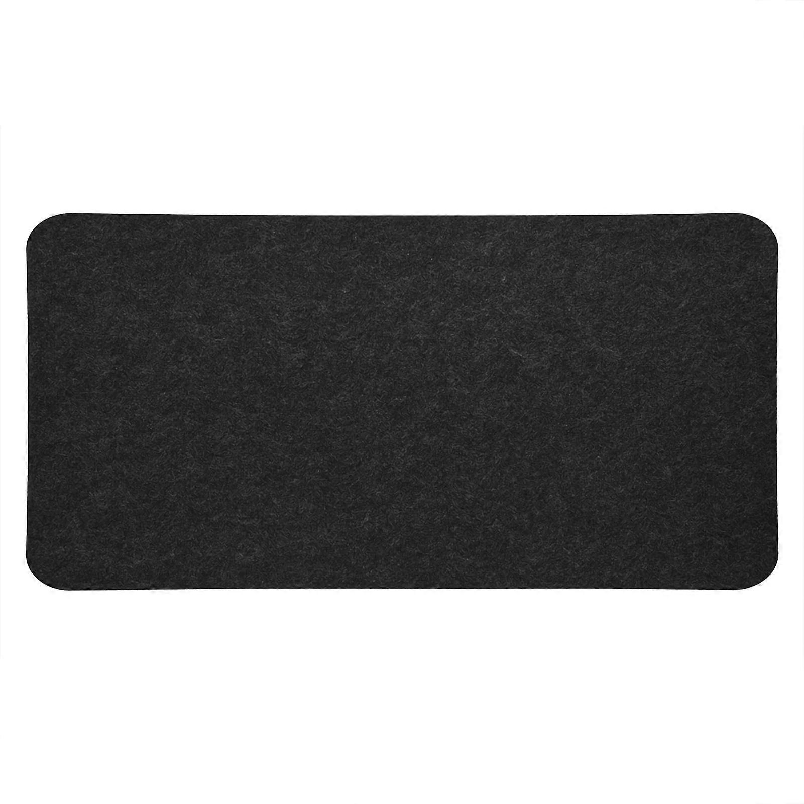 Emoshayoga Table Mouse Pad, 68x33cm Felts Laptop Mat Mouse Pad Office Desk Anti-static Computer PC Pads(Dark Gray)