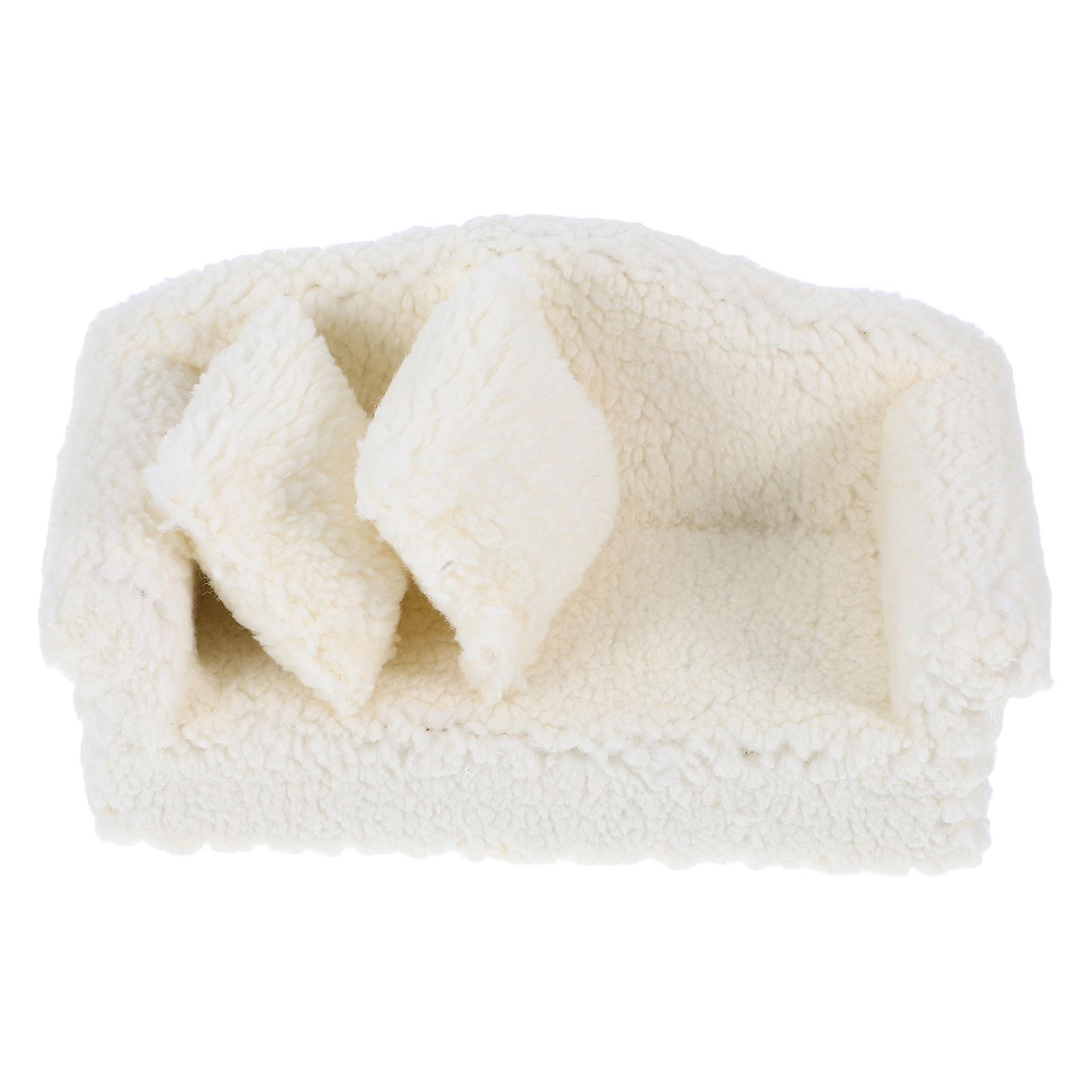 Sofa Miniature Dollhouse Sofa with Removable Cushions