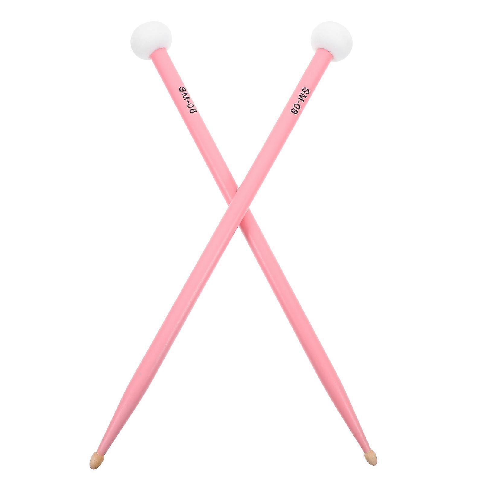 Drum Mallets Felt Head Protection for Drum 1Pair Durable Material