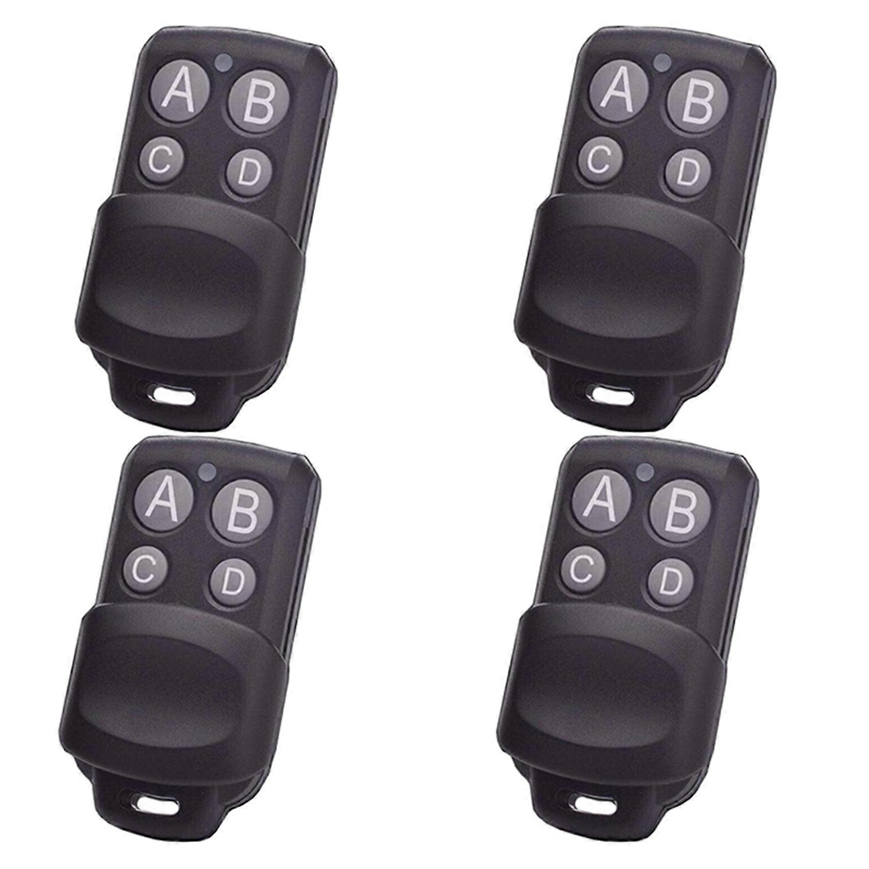4X AB038 Wireless RF Remote Control 433MHz Electric Gate Garage Door Remote Control Key Controller