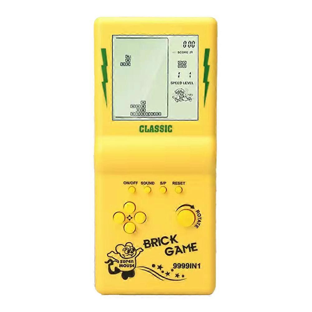 Nostalgic Pocket Game Classic Retro Handheld Game Players for Tetris Console Children'S Machine Kids Puzzle Toys Yellow