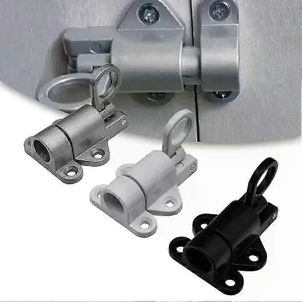 Spring Loaded Aluminum Alloy Door Latch Self-Closing Door Bolt Pull Ring Spring Bounce Lock Window Gate Security Lock Catch