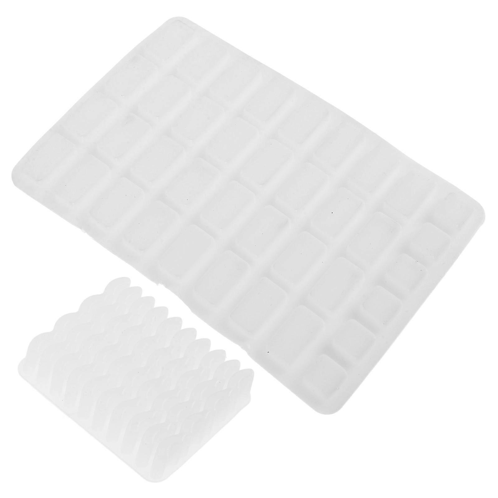 Brick Mold Silicone for DIY Miniature Building with 2Pcs Mini Bricks Tool