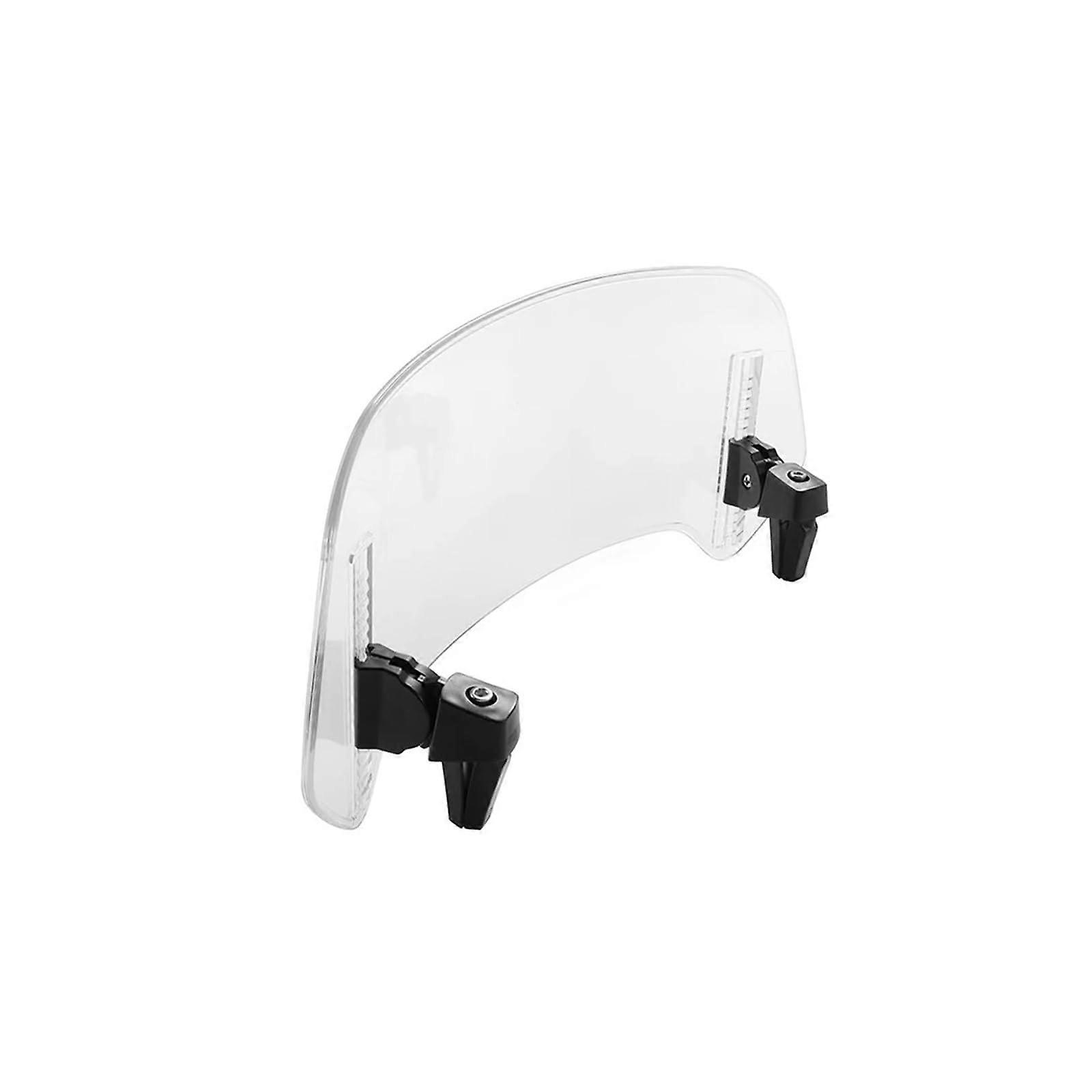 Universal Motorcycle Windshield Extension Adjustable Spoiler ClampOn Deflector for Wind Protection